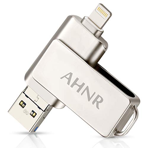 USB Flash Drives for iPhone 128GB [3-in-1] OTG Jump Drive, AHNR Thumb Drives External Micro USB Memory Storage Pen Drive, USB 3.0 Flash Memory Stick for iPhone, iPad, iOS, Android, PC(Silver) - Thumbnail 7