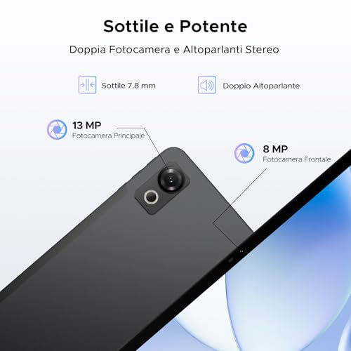 P12 Tablet 12 Inch 2.4 K Android Tablet 16,120Hz,48GB+128GB/2TB TF,Black | FHD,10000mAh/Fast Charge 18W,OTG, T7280 Octa-Core,2.2GHz,Gemini AI/WidevineL1/WiFi5,Keyboard,Pen,Ultrathin Metal