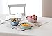 Astra Gourmet Double Dish Nut Pistachio Pedestal Snack Dish Olive Nut Server Serving Bowl, Blue