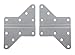 VideoSecu Universal VESA Extender Adapter Plate for TV Wall Mount Bracket, LCD LED Mount Accessory VESA 200 Extension (Silver Color) MLES 1UV