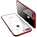 TORRAS Crystal Clear iPhone 8 Plus Case/iPhone 7 Plus Case, [Anti-Yellowing] Soft Silicone TPU Cover Slim Thin Gel Phone Case for iPhone 7 Plus/8 Plus, Red primary