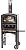 Fornetto Wood Fired Pizza Oven and Smoker - Red