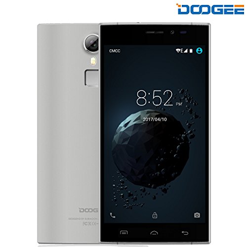 Móviles y Smartphones Libres, DOOGEE F5 - 4G Android 5.1 - MT6753 Octa-Core - 3GB RAM + 16GB ROM - 5.5 Pantalla HD IPS - 5.0MP + 13.0MP Cámara - Dual SIM - Batería de 5V 2A, 3000mAh (Gris)