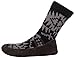 Noble Mount Men's Knit Moccassin Style Slipper Socks with Suede Sole