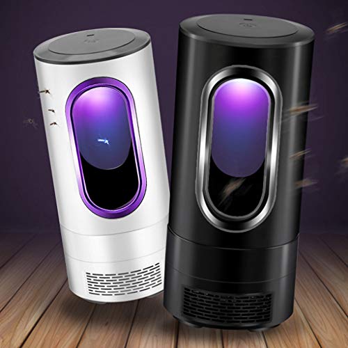 HTHJSCO Electric Mosquito Killer Lamp, Chemical-Free USB Powered UV LED Light Photocatalyst Fly Bug Dispeller with Suction Fan for Indoor Home