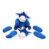 Interactive Pull Apart Dog Toy - Cow