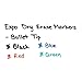 EXPO Low-Odor Dry Erase Markers, Bullet Tip, Red, 12-Count