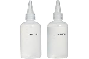 MRTIOO 2 pcs Crested Gecko Food and Water Feeding Bottle, Reptile Feeder Bottle, for Lizard and Other Small Pet Ledge Accessories Supplies - 3.4 Oz