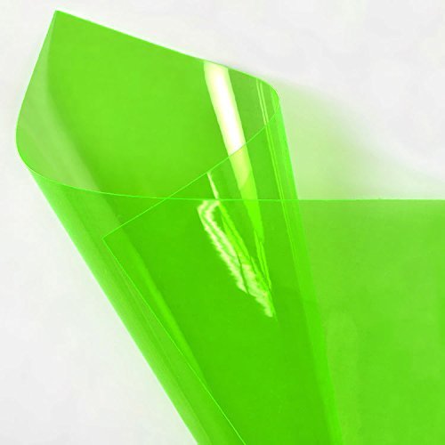 Irish Green Fluorescent Vinyl Fabric - by the Yard