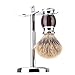 Shaving Brush,Edow Luxury Silvertip Badger Bristle Brush with Heavy Alloy Base and Ergonomic Handle for Any Methods of Shaving.