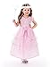 Little Adventures Royal Pink Princess Dress Up Costume for Girls (Medium Age 3-5) - Machine Washable Child Pretend Play and Party Dress with No Glitter