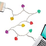 DCI Candy Heart LED Lights, Glow in The Dark, USB and Charging Cable, 46 inch, Compatible with iPhone 5, 5s, 6, 6 Plus, 7, 7 Plus, 8 Models