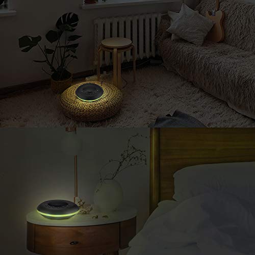 Tabiger White Noise Machine,20 Soothing Sounds Sleep Sound Therapy & Adjustable Nightlight | Timing Sleep Sound Machine | Plug in Or Battery Powered (Battery not Included)