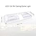 Morpilot 2Pack RV Double Ceiling Dome Light Fixture Replacement Interior Lighting 12V 500LM 48LEDs with Switch for RVs Camper Motorhomes Trailer, Natural White 4000-4500K