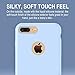 TORRAS iPhone 7 Plus Case/iPhone 8 Plus case, Liquid Silicone Rubber Slim Fit Soft Phone Case with Microfiber Cloth Lining Compatible with iPhone 7 Plus/iPhone 8 Plus, Light Blue