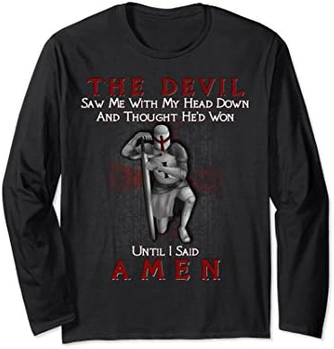 Unisex The Devil Saw Me With My Head Down And Thought He'd Won 2XL Black