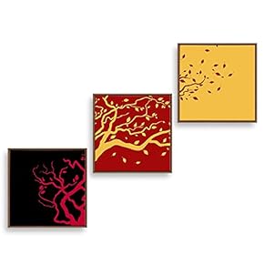 Dazzling Visual Framed for Living Room Bedroom Abstract Ink Art for x2 Panels Created By a Professional Artist