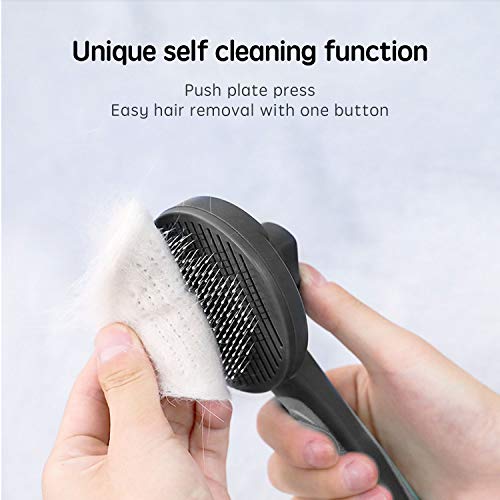 Sync Living Cat Grooming Brush Self Cleaning Slicker Brush Gently