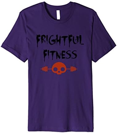 Mens Frightful Fitness Halloween Workout Wear Horror Shirts 3XL Purple
