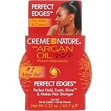 Creme Of Nature Argan Oil Perfect Edges Control 2.25 Ounce Jar (66ml) (6 Pack)