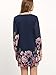 Floerns Women's Chiffon Floral Long Sleeve Shift Dress