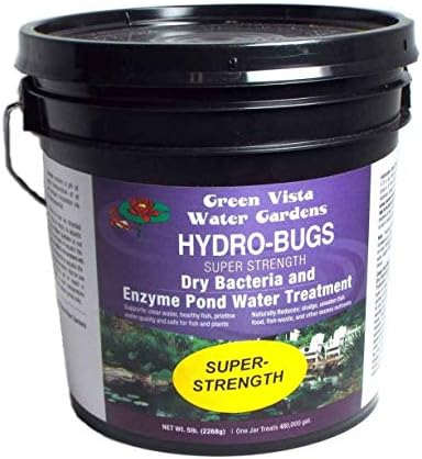 Green Vista Hydro-Bugs Dry Beneficial Bacteria - Super Strength - 5 Pounds - Pond Water Treatment - Probiotic Treatment - Improves Water Quality, Clarity