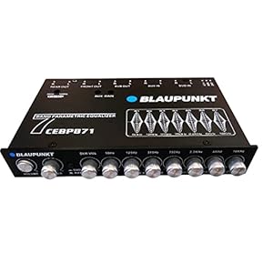 Blaupunkt CEBP871 7-Band Car Audio Graphic Equalizer with Front 3.5mm Auxiliary Input, Rear RCA Auxiliary Input and High…