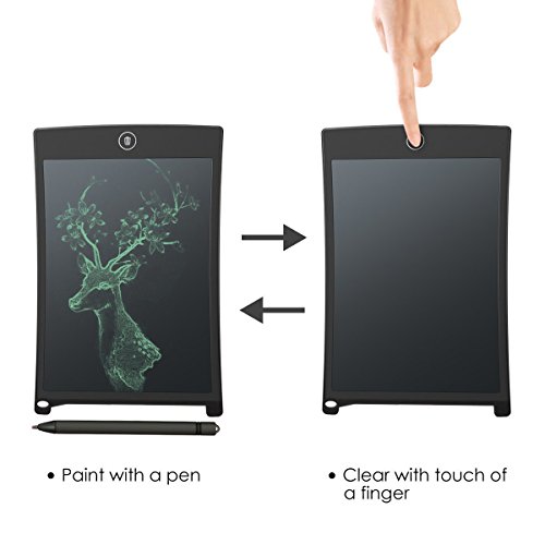 CHAOCHI LCD Writing Tablet 12 Inch Electronic Drawing Board Digital Doodle Pad with Erase Button Gift for School Students Kids Present for Friends Birthday Office Speech Difficulties Use, Green