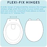 Croydex Lugano White Wooden Soft Close Toilet Seat Quick Release Antibacterial view 4
