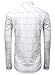 COOFANDY Men's Business Dress Shirt Untucked Fashion Collared Long Sleeve Plaid Button Down Shirts Casual Patterned Dress Shirt White XXL 2XL
