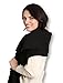 Pembrook Fleece Shawl Wrap – Black – Polar Fleece Pashmina Scarf poncho