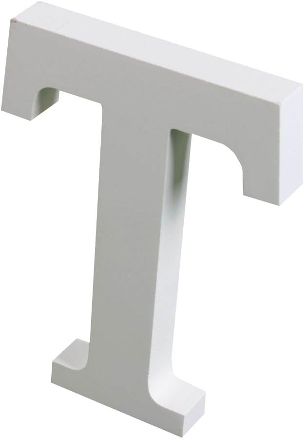 Yuxule Large White Wooden Letters Crafts Home Office Wall Wedding Party Birthday Decorations(Hight:15cm/6")