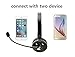 Bluetooth Headset,Pashion 2 in 1 Stereo Handsfree Headset Boom Mic Noise Canceling Wireless Bluetooth Headphones For Cellphones iPhone 4S iPad PC PS3 Skype For Drivers