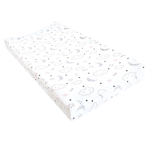 Hudson Baby Unisex Baby Changing Pad Cover, Dreamer, One Size