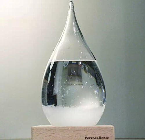 JJYOGA Storm Glass of 17th Century Europe Weather Monitors Weather Forecast The Wood Base (big)