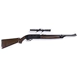 Crosman 2100X 2100 Classic Single Shot Variable Pump Air Rifle with 4x15x 40mm, Brown/Black, 0.177 Caliber