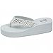Alpine Swiss Womens Rhinestone Wedge Heel Flip Flop Sandals