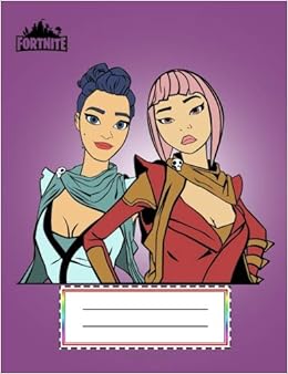 Fortnite Composition Notebook Two Beautiful Girl Characters Wide - fortnite composition notebook two beautiful girl characters wide ruled 7 5 x 9 25 inches 110 pages back to school writing pad for kids boy girl