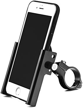 Metal bike phone mount, Doonny Bicycle Handlebar &amp; Motorcycle holder cradle clamp with 360 degree rotation, Universal phone holder upto 4.13" wide for iPhone 7/7 Plus/6S/6S Plus and android devices