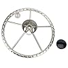 Amarine-made-5-spoke-13-12-Inch-Destroyer-Style-Stainless-Boat-Steering-Wheel-with-M-Size-Knob-9310SRF1