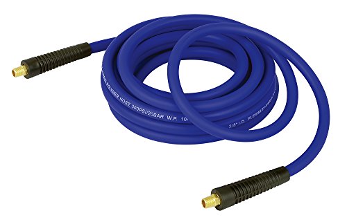 ReelWorks 19143501A Hybrid Polymer Flexible Air Compressor Hose, 3/8" x 50', 0.375" Inside Diameter