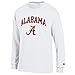 Elite Fan Shop Alabama Crimson Tide Long Sleeve Tshirt Varsity White - M