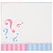 Unique Industries 47381, Gender Reveal Disposable Beverage Napkins, DIY Party Supplies - Pack of 24, Multicolor