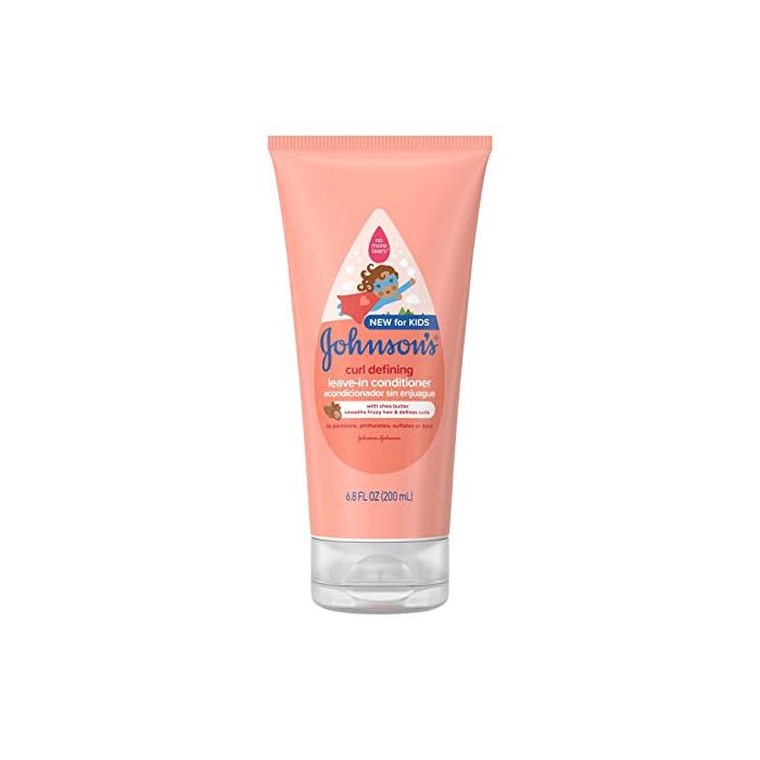 Johnson's Curl Defining Tear-Free Kids' Leave-in Conditioner with Shea Butter, Paraben-, Sulfate- & Dye-Free Formula…