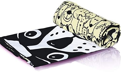 OnTrackGear Sand Free Rescue Animals Double Print XL Microfiber Camping Towel