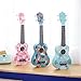 SanDona AK60F Soprano Basswood Ukulele,Children Musical Instruments, 21 Inch with Gig Bag for kids Students and Beginners, Blue and Flower
