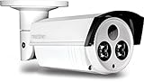 TRENDnet Indoor/Outdoor (TV-IP312PI) Bullet Style, PoE IP Camera with 3 Megapixel 1080p Full HD Resolution, Digital WDR, IP66 Weather Rated Housing,  Advanced  164 feet night vision, ideal for monitoring your home/business remotely, Secu, Free App for Android, and IOS, ONVIF, IPv6 Compliant