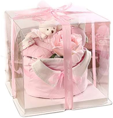 新生児ギフトボックス ベビーコットンの服 誕生日プレゼント Pink M 予約販売 クリスマスのケーキの形 新生児ギフトボックス ベビーコットンの服 誕生日プレゼント Pink M 予約販売 クリスマスのケーキの形