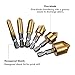 Countersink Drill Bit+Center Punch, Baban Countersink Drill Bit Set 6 Pcs 1/4'' Hex Shank HSS 5 Flute Countersink 90 Degree Center Punch Tool Sets For Wood Quick Change Bit 6mm-19mm