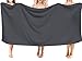 MYLSMPLE Microfiber Luxury Grey Bath Towel Extra Large Bath Sheet Beach Towel (36 Inch X 72 Inch, Grey)